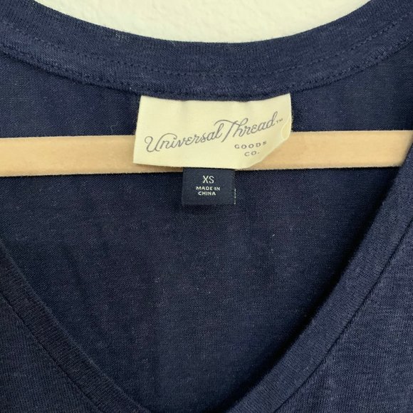 Universal Thread Navy Blue Front Tie Tank Top XS - Picture 5 of 6